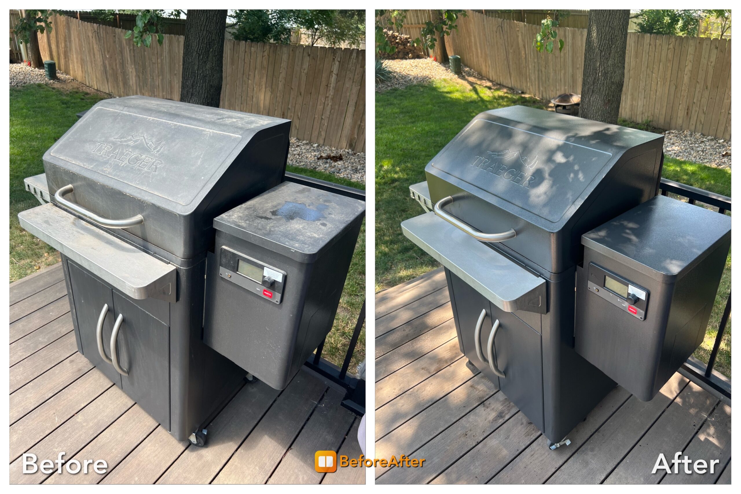 Traeger pellet smoker cleaning services in Olathe